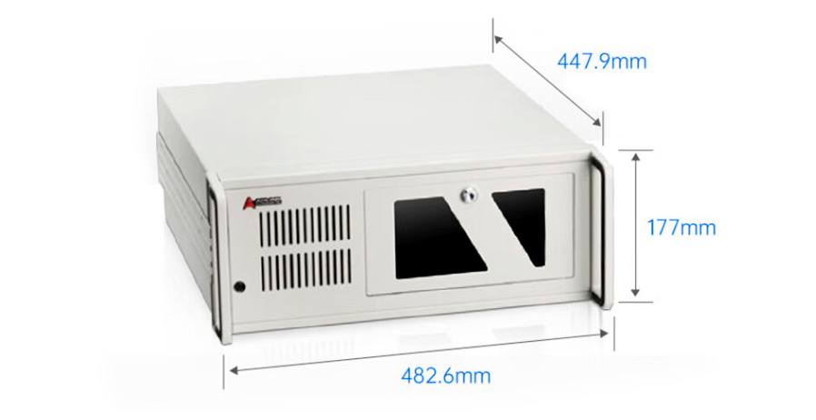 Detailed Drawing of IPC-620-M43H I3/6100/8G/256G/300W 4U Rackmount PC