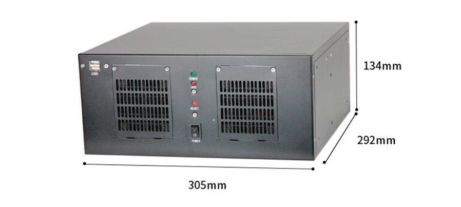 Specification of IPC-304-M4201 I3-10100/8G/1T/300W Wall-mounted Industrial PC