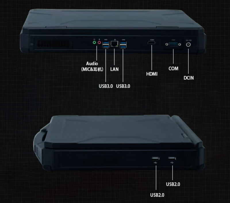 Detailed Drawing of VPM-1501 D2000-32G-1TBSSD-2G Dedicated Graphics Rugged Laptop