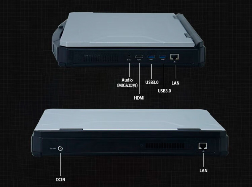 Detailed Drawing of VPM-1502 D2000/32G/1TBSSD/4G Dedicated Graphics Rugged Laptop