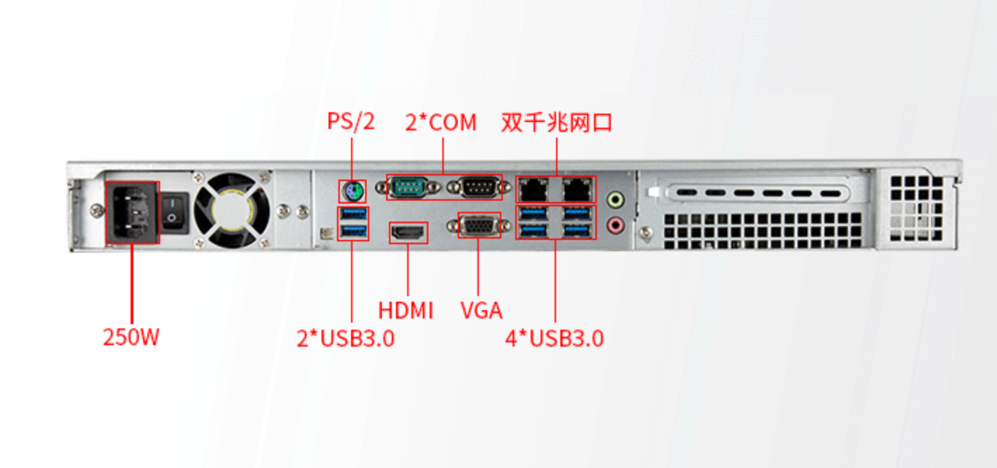 Detailed Drawing of Industrial Automation Control Host IPC-101-I812 I3-4130 4G 128G